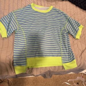 Striped Women’s Shirt - Blue and Green